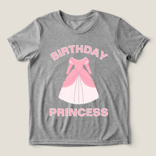 Disney Princess Aurora | Birthday Princess Tri-Blend Shirt (Design Front)