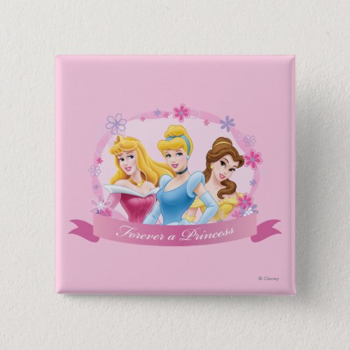 Disney Princess  Aurora Cinderella and Belle Pinback Button