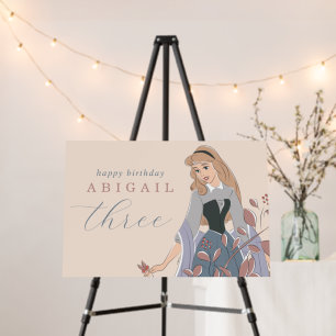 Disney Princess Aurora   Floral Birthday Foam Board