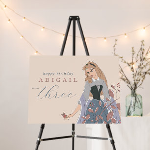Disney Princess Aurora Floral Birthday Foam Board
