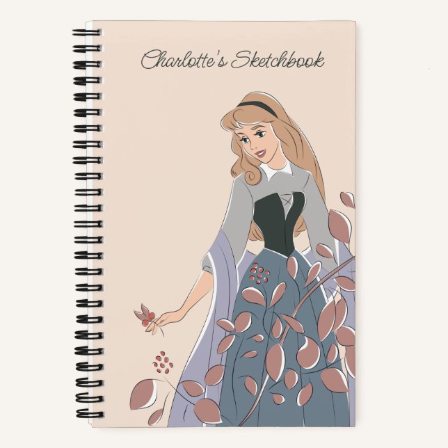 Disney Princess Aurora | Sketchbook Notebook (Front)