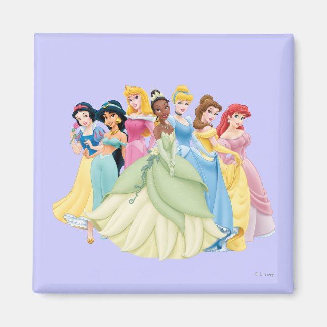 Disney Princess | Aurora, Tiana, Cinderella Center Magnet (Front)
