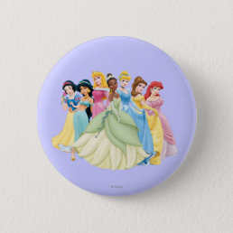 Disney Princess | Aurora, Tiana, Cinderella Center Pinback Button