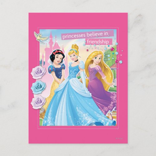 Disney Princess  Believe in Friendship Postcard
