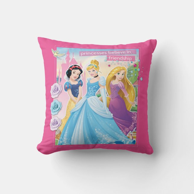 Disney Princess | Believe in Friendship Throw Pillow (Front)