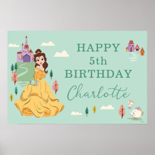 Disney Princess Belle l Girls Birthday Poster