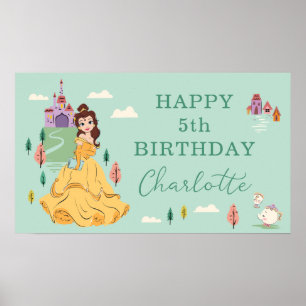 Disney Princess Belle l Girls Birthday Poster