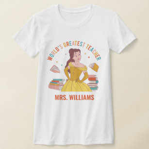 Disney Princess Belle   World's Greatest Teacher T-Shirt