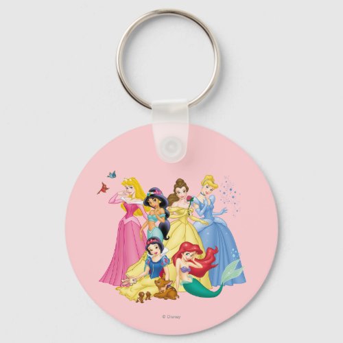 Disney Princess  Birds and Animals Keychain