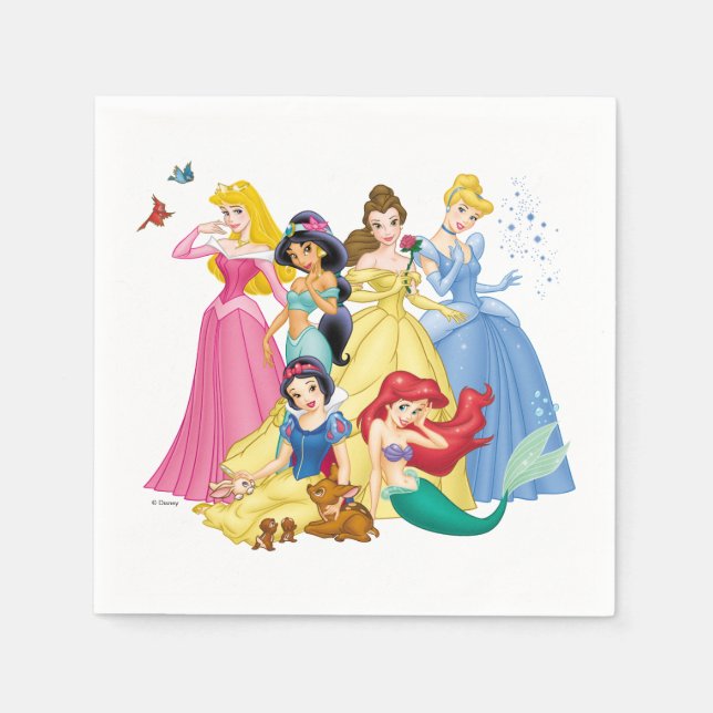 Disney Princess | Birds and Animals Napkins (Front)
