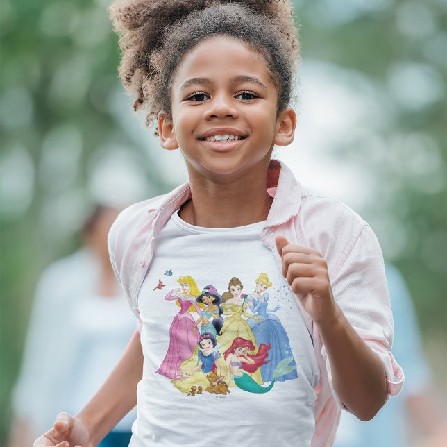 Disney Princess | Birds and Animals T-Shirt (Kid wearing shirt)