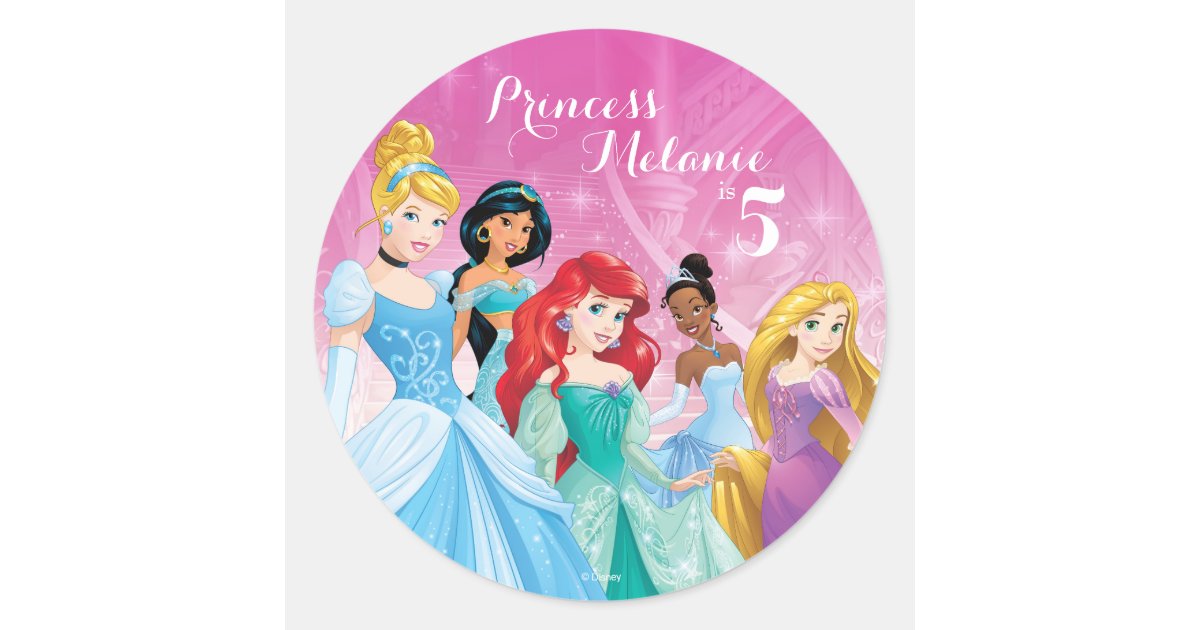Disney Pincesses Sticker, Zazzle