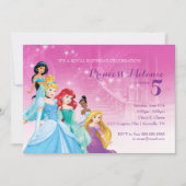 Disney Princess | Birthday Invitation (Front)