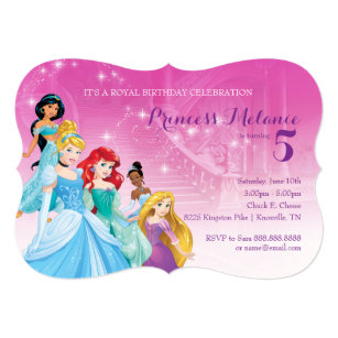 Birthday Invitations Princess Layout 4