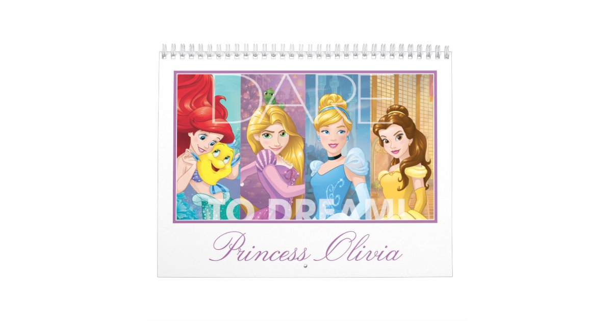 Disney Princess Calendar Zazzle