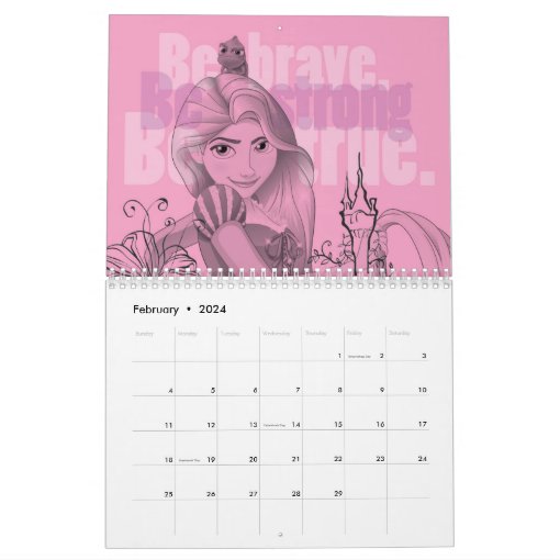 Disney Princess Calendar Zazzle
