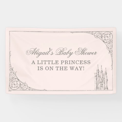 Disney Princess Castle  Fairy Tale Baby Shower Banner