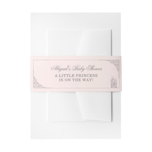 Disney Princess Castle | Fairy Tale Baby Shower Invitation Belly Band