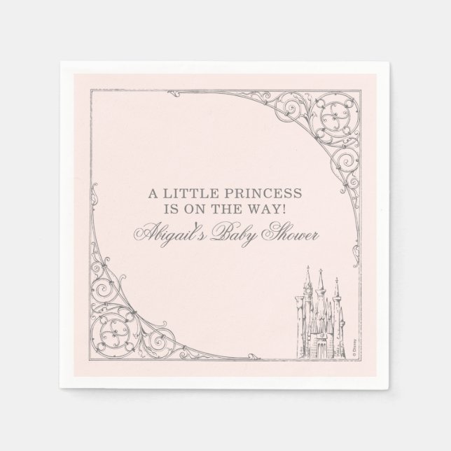 Disney Princess Castle | Fairy Tale Baby Shower Napkins (Front)