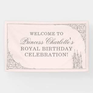 Disney Princess Castle Fairy Tale Birthday Banner