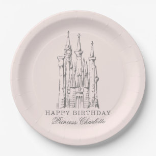Disney Princess Castle Fairy Tale Birthday Paper Plates