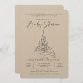 Disney Princess Castle | Girl Baby Shower Invitation (Front/Back)