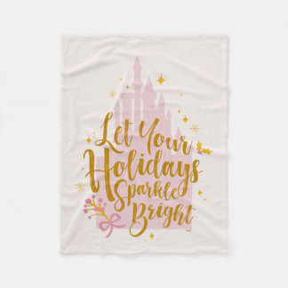 Disney Princess Castle | Holiday Sparkle Fleece Blanket