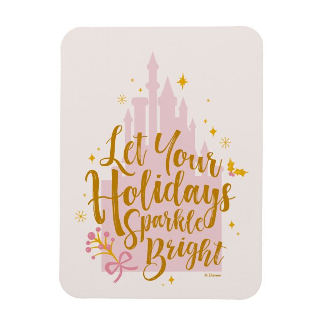 Disney Princess Castle | Holiday Sparkle Magnet (Vertical)