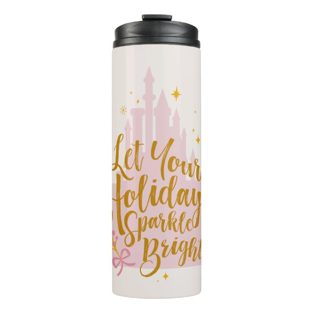 Disney Princess Castle | Holiday Sparkle Thermal Tumbler (Front)