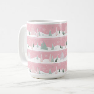 Disney Princess Castle Winter Holiday Pattern Coffee Mug