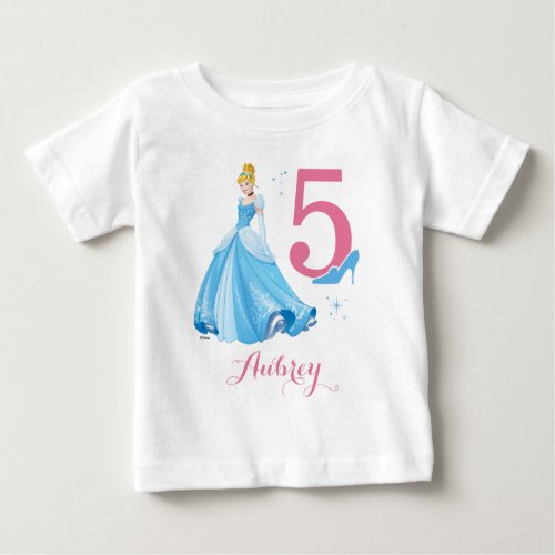 Disney Princess  Cinderella Birthday Baby T_Shirt