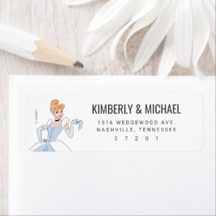 Disney Princess Cinderella Birthday  Label