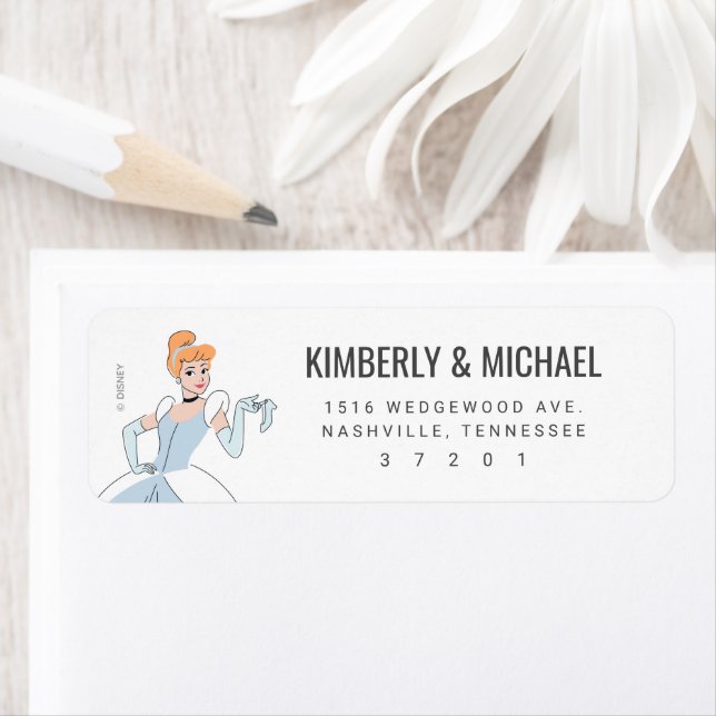 Disney Princess Cinderella Birthday  Label (Insitu)