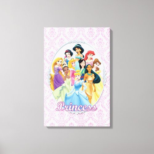 Disney Princess  Cinderella Featured Center Canvas Print