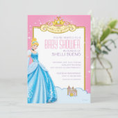 Disney Princess Cinderella It's a Girl Baby Shower Invitation (Standing Front)