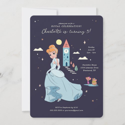 Disney Princess Cinderella l Girls Birthday Invitation