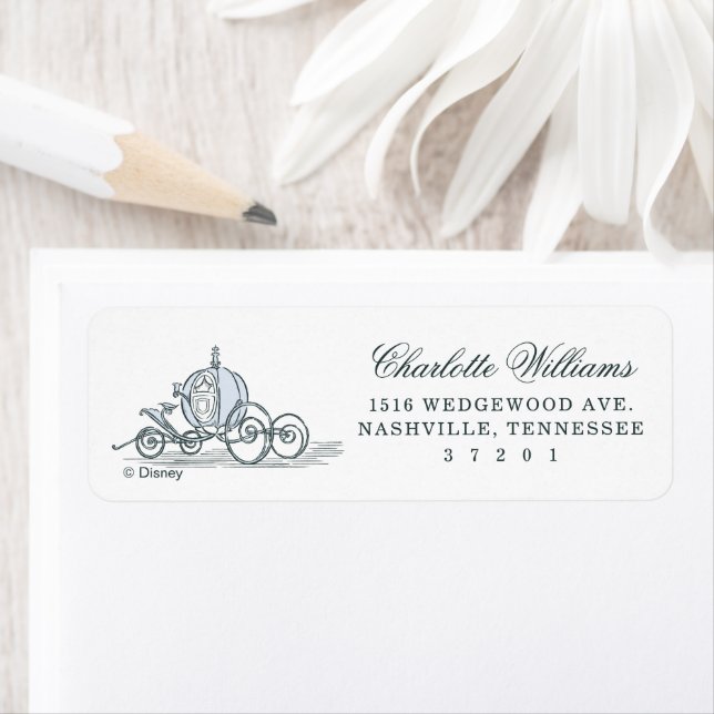 Disney Princess Cinderella l Girls Birthday Label (Insitu)