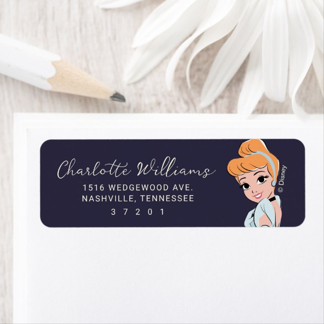 Disney Princess Cinderella l Girls Birthday Label (Insitu)