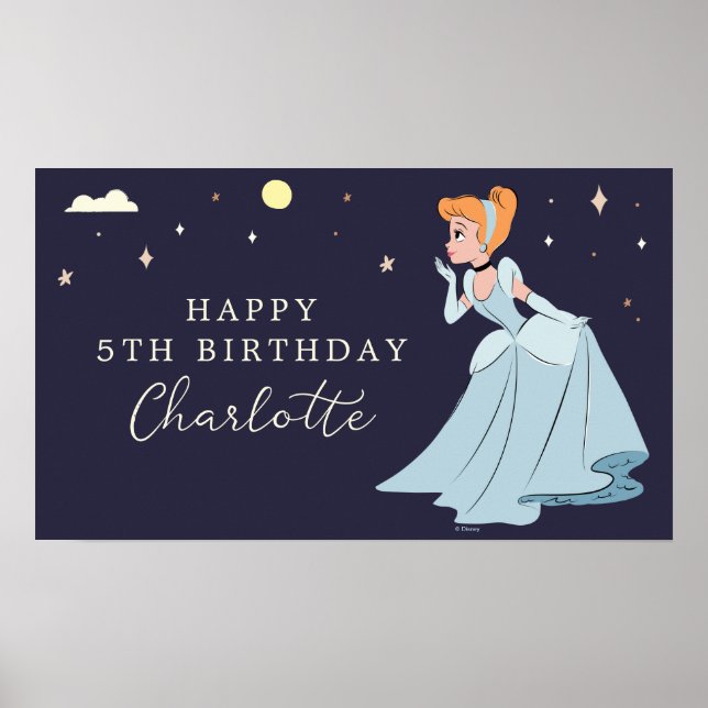 Disney Princess Cinderella l Girls Birthday Poster (Front)