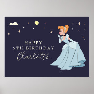 Disney Princess Cinderella l Girls Birthday Poster