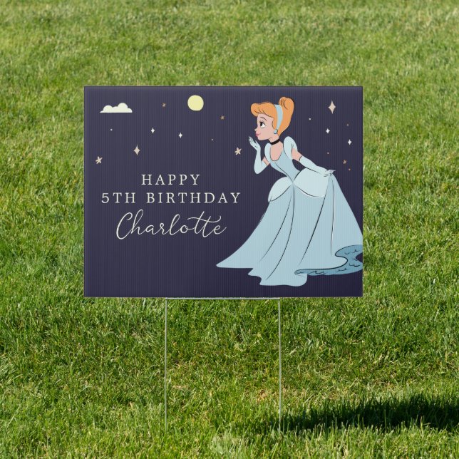 Disney Princess Cinderella l Girls Birthday Sign (Insitu)