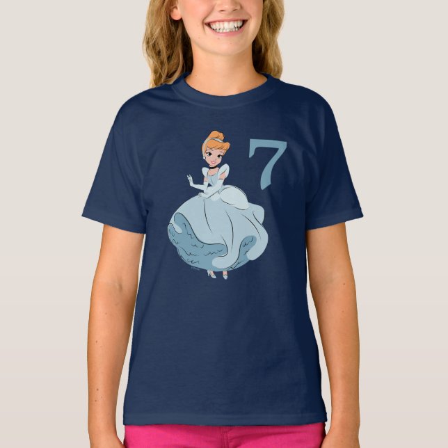 Disney Princess Cinderella l Girls Birthday T-Shirt (Front)