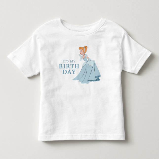 Disney Princess Cinderella l Girls Birthday Toddle Toddler T-shirt (Front)
