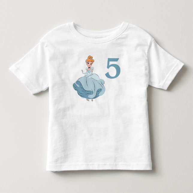 Disney Princess Cinderella l Girls Birthday Toddler T-shirt (Front)
