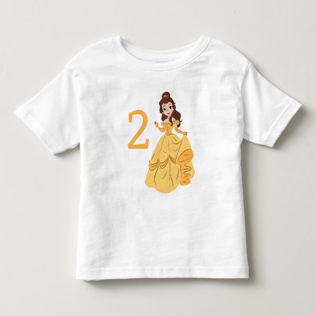 Disney Princess Cinderella Pink Birthday Toddler T-shirt (Front)