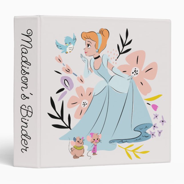 Disney Princess | Cinderella & the Animals 3 Ring Binder (Front/Spine)
