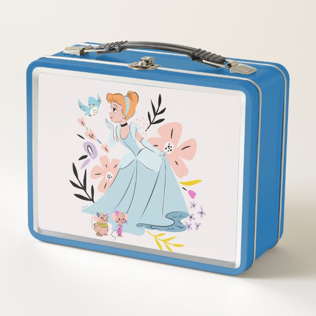 Disney Princess | Cinderella & the Animals Metal Lunch Box (Front)