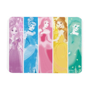 Disney Princess Colorful Portrait Collection Magnet