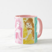 Disney Princess Colorful Portrait Collection Mug (Front Right)