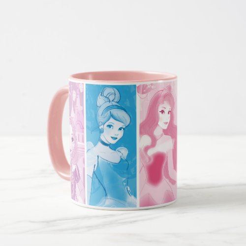 Disney Princess Colorful Portrait Collection Mug